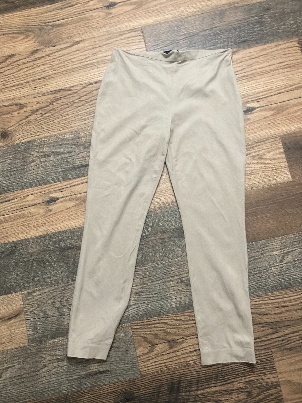 ELIE TAHARI Women's 8 Beige khaki tan straight pants stretchy work trousers